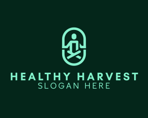Healthy Wellness Meditation logo design