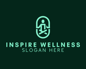 Healthy Wellness Meditation logo design