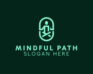 Healthy Wellness Meditation logo design