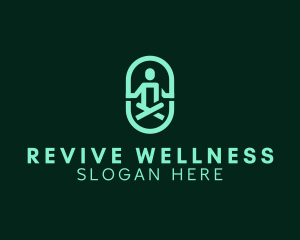 Healthy Wellness Meditation logo design