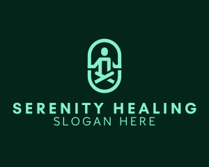 Healthy Wellness Meditation logo design