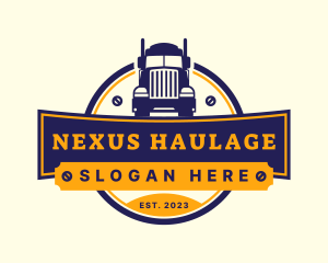 Automotive Truck Logistic logo design