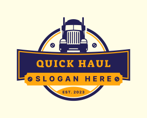 Automotive Truck Logistic logo design