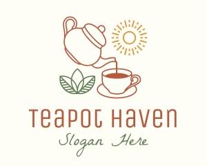 Teapot Tea Cup logo