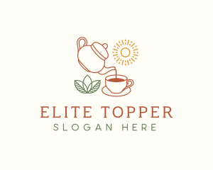 Teapot Tea Cup logo design