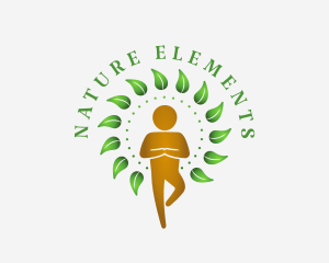 Nature Yoga Wellness logo design