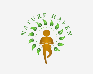 Nature Yoga Wellness logo design