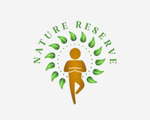 Nature Yoga Wellness logo design