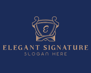 Elegant Royal Shield logo design