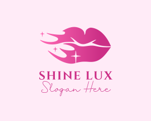 Pink Shiny Lips logo