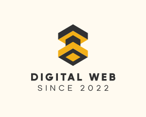 Digital Technology Cube  logo design