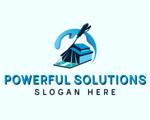 Cleaning Pressure Washer logo design