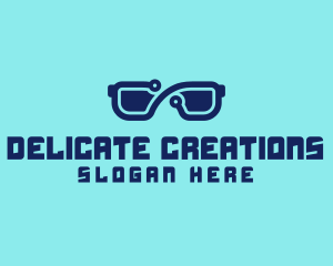 Digital 3D Eyeglasses logo design