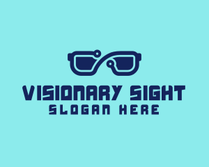 Digital 3D Eyeglasses logo design