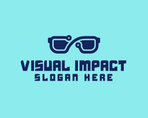 Digital 3D Eyeglasses logo design