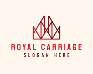 Royal Geometric Crown logo design