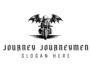 Motorbike Skull Rider logo