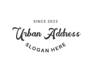 Urban Retro Cursive logo design