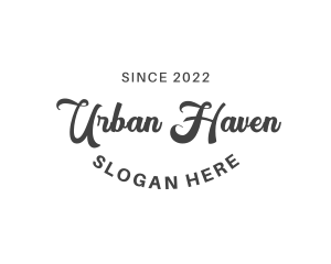 Urban Retro Cursive logo design