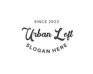 Urban Retro Cursive logo design