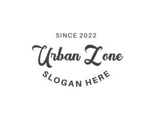 Urban Retro Cursive logo design