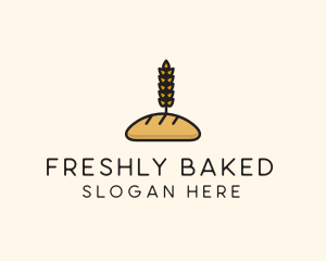 Wheat French Bread logo design