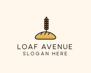 Wheat French Bread logo design