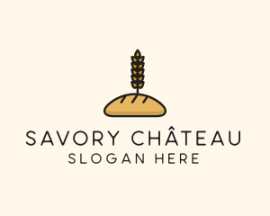 Wheat French Bread logo design