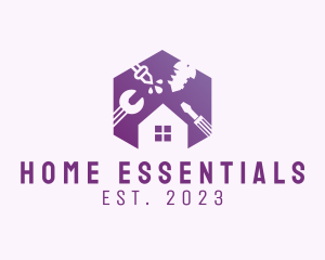 Hexagon Home Improvement  logo design