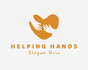 Helping Heart Hand logo design