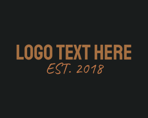 Music - Sans Serif Wordmark logo design