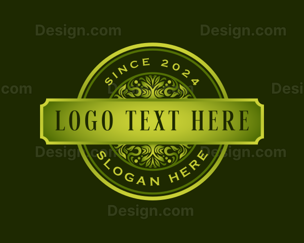 Natural Boutique Ornament Logo