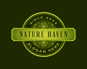 Natural Boutique Ornament logo design