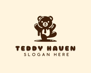 Teddy Bear Chocolate logo design