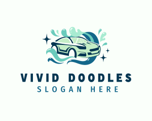 Clean Vehicle Car Wash Logo