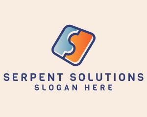 Puzzle Company Letter S  logo design