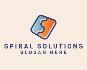 Puzzle Company Letter S  logo design