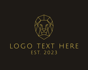 Geometric Lion Head logo