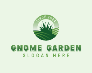 Grass Planting Gardener  logo design