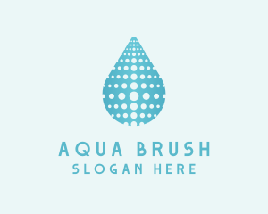 Water Droplet Aqua logo design