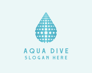 Water Droplet Aqua logo design