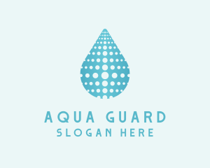 Water Droplet Aqua logo design