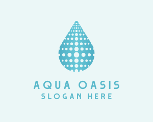 Water Droplet Aqua logo design