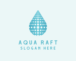 Water Droplet Aqua logo design