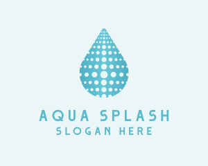 Water Droplet Aqua logo design