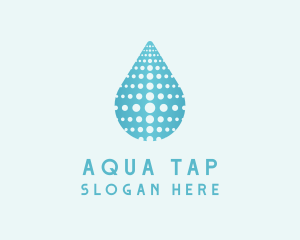 Water Droplet Aqua logo design