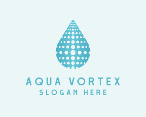 Water Droplet Aqua logo design