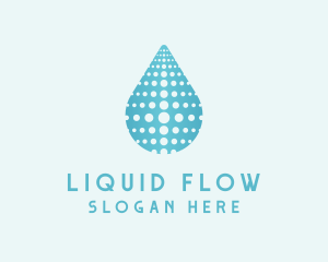 Water Droplet Aqua logo design