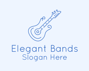 Electric Guitar Outline  logo design