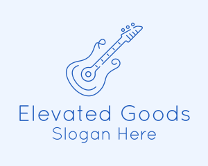 Electric Guitar Outline  logo design